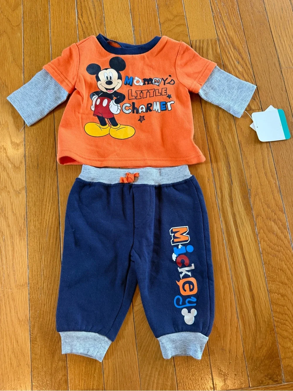 New Lot of 6 Pieces Disney Mickey Mouse Burt Bees Children’s Place Sz 0-3 months